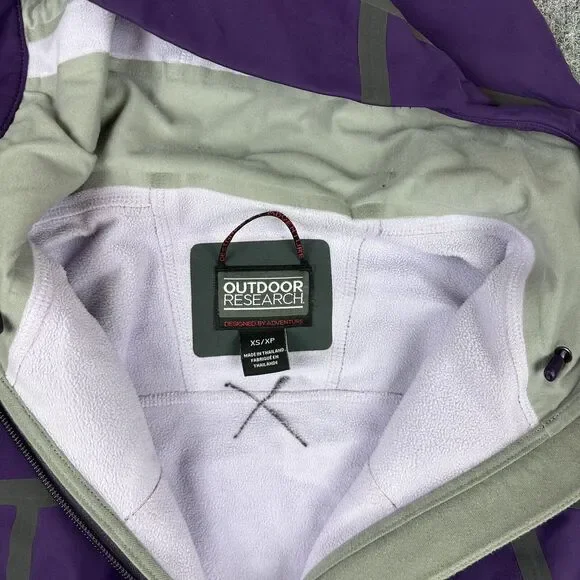 Outdoor Research Jacket Women XS Purple Mithril Ventia Waterproof Softshell - Picture 3 of 15